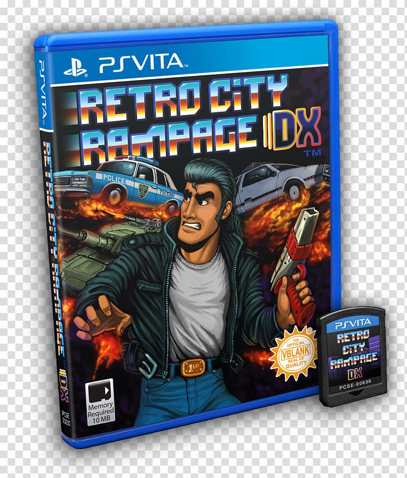 Retro City Rampage PlayStation Vita Broken Age Limited Run Games, Playstation transparent background PNG clipart