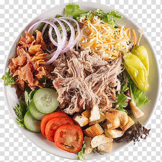 Barbecue Pulled pork Corky\'s Ribs & BBQ Chicken salad, Pulled Pork transparent background PNG clipart