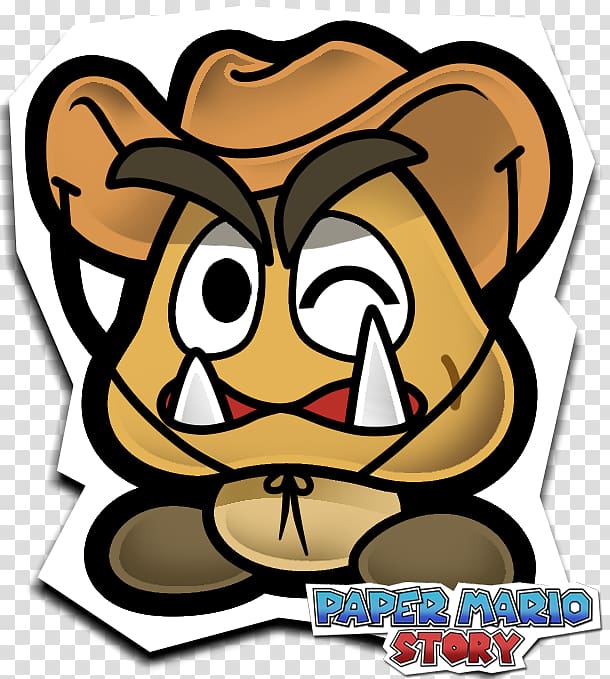 Paper Mario Human behavior Goomba , Goombario transparent background PNG clipart