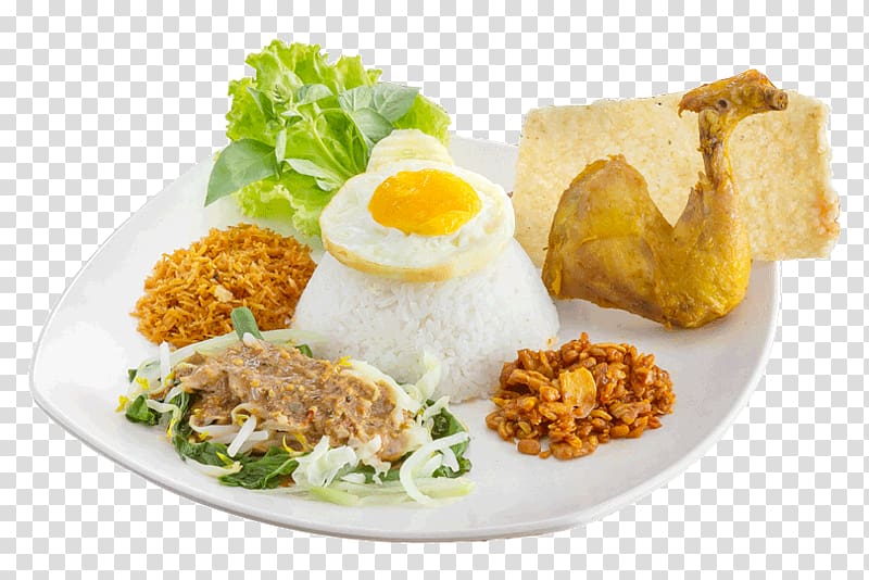 Cooked rice Pecel Indonesian cuisine Nasi goreng Breakfast, breakfast transparent background PNG clipart