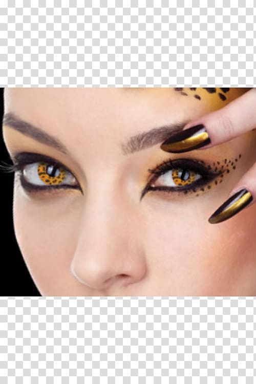 Eyelash extensions Eye liner Eye Shadow Lip liner, circle yellow transparent background PNG clipart