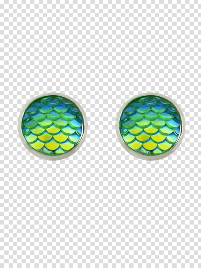 Earring Cufflink Gemstone Body Jewellery, mermaid scales transparent background PNG clipart