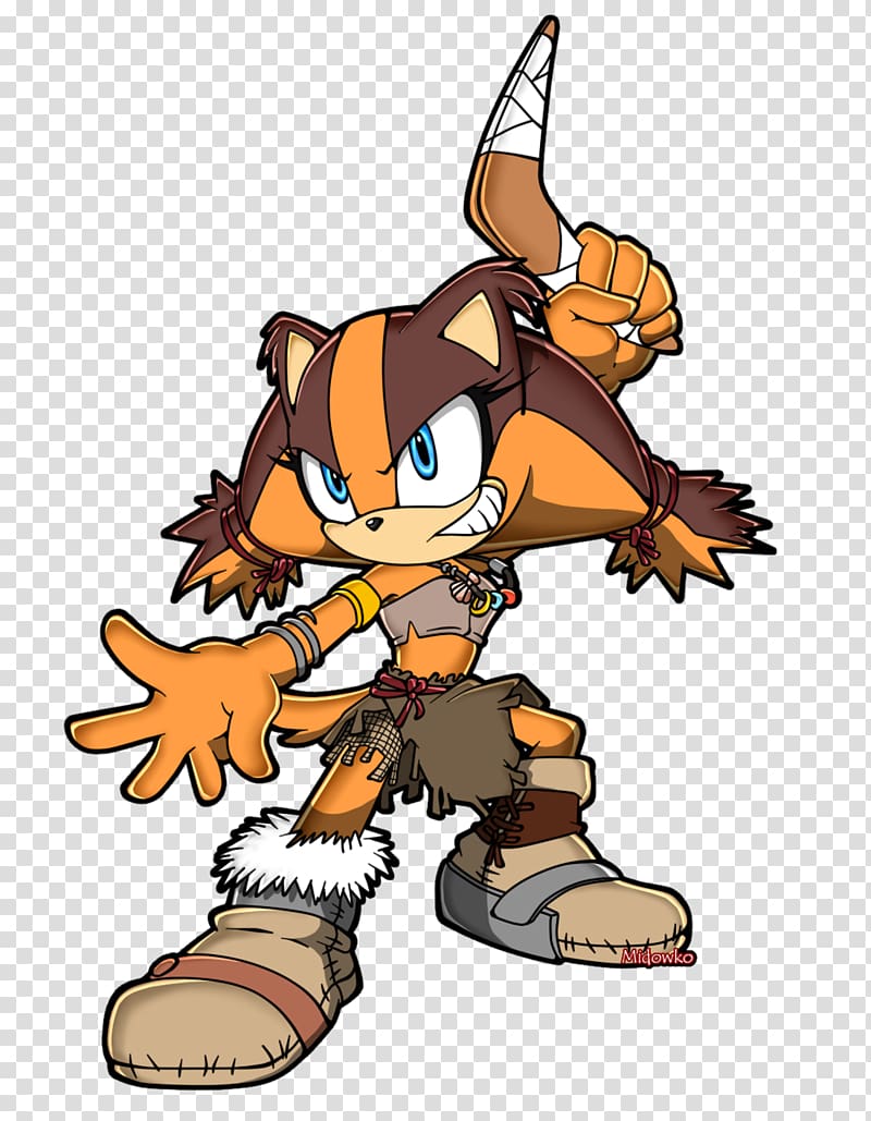 Sticks the Badger Sonic the Hedgehog Art, quirky transparent background PNG clipart