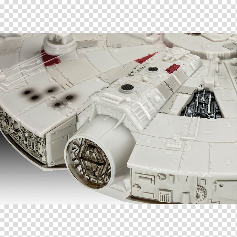 Millennium Falcon Scale Models Star Wars sequel trilogy 1:72 scale, star wars transparent background PNG clipart
