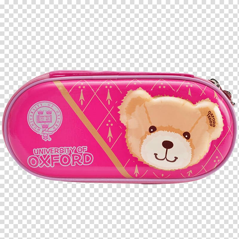 Pen Box, Pink Bear Pencil transparent background PNG clipart