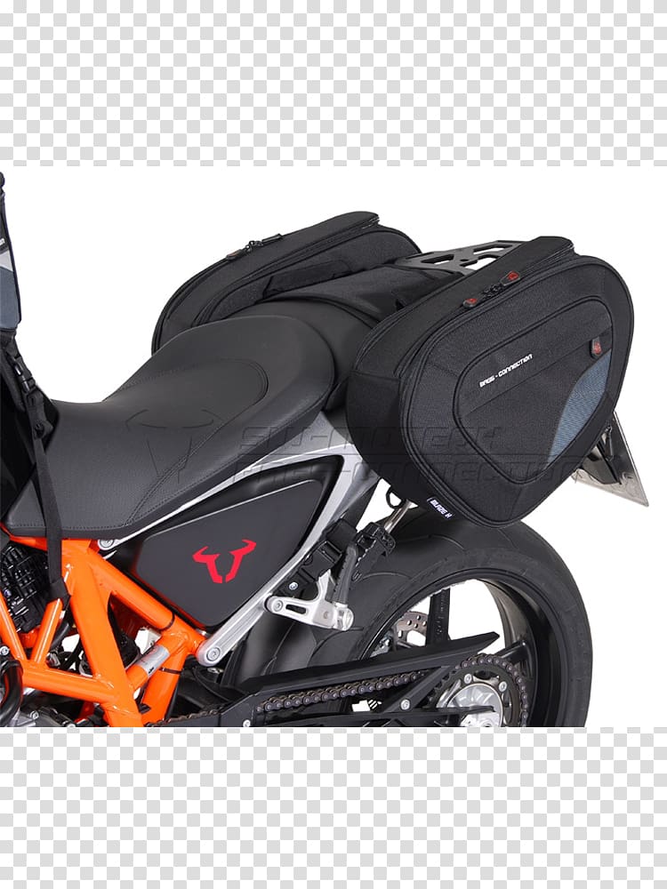 Saddlebag KTM 690 Duke Pannier KTM 390 series, motorcycle transparent background PNG clipart