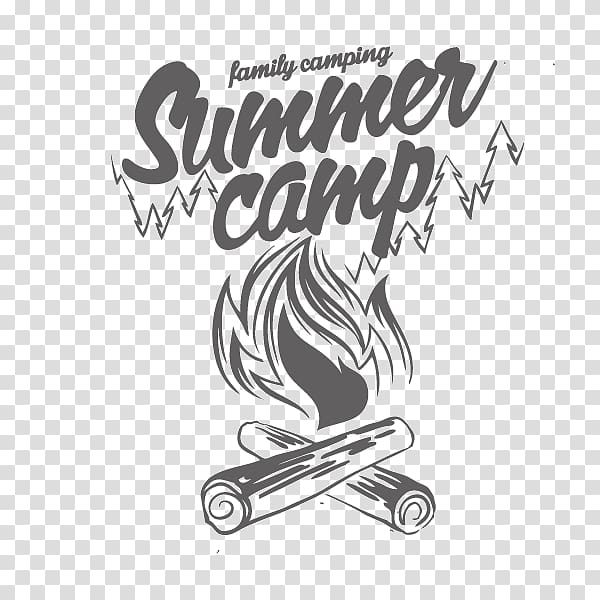 Family Camping Summer Camp illustration, Camping Typography , Summer Camp,English alphabet,Fire,outdoor transparent background PNG clipart