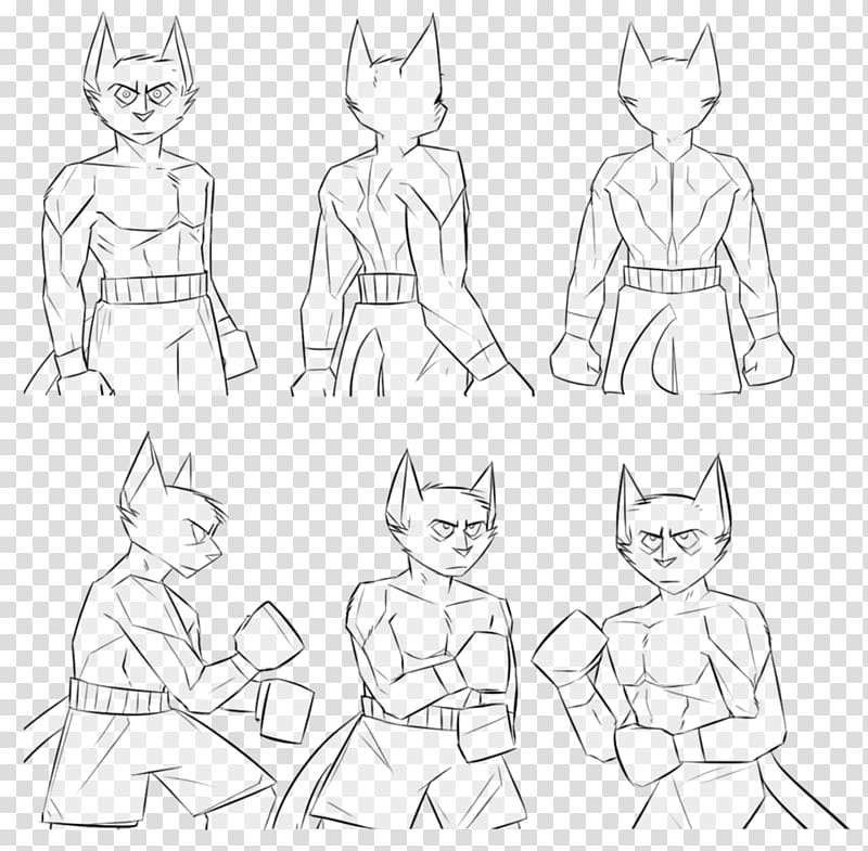 Line art Clothing Sketch, turn around transparent background PNG clipart