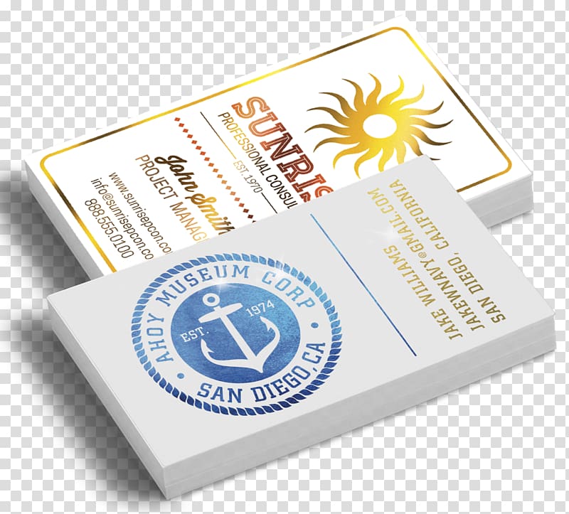 Paper Business Cards Foil stamping Printing, Shop Flyer transparent background PNG clipart
