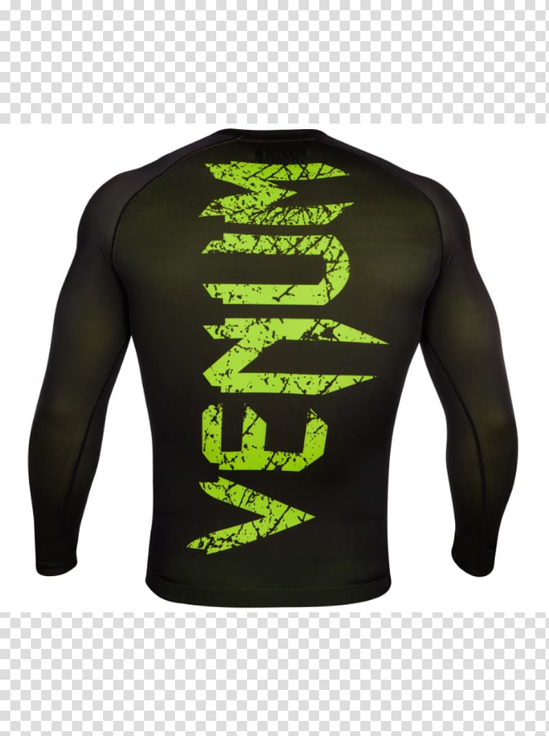 T-shirt Venum Mixed martial arts Rash guard, T-shirt transparent background PNG clipart