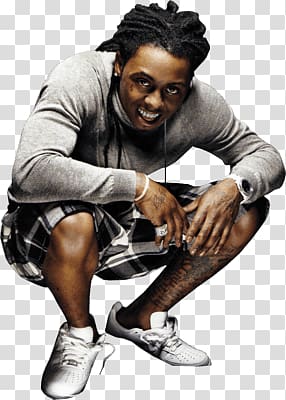 Lil' Wayne, Lil Wayne Kneeling Down transparent background PNG clipart
