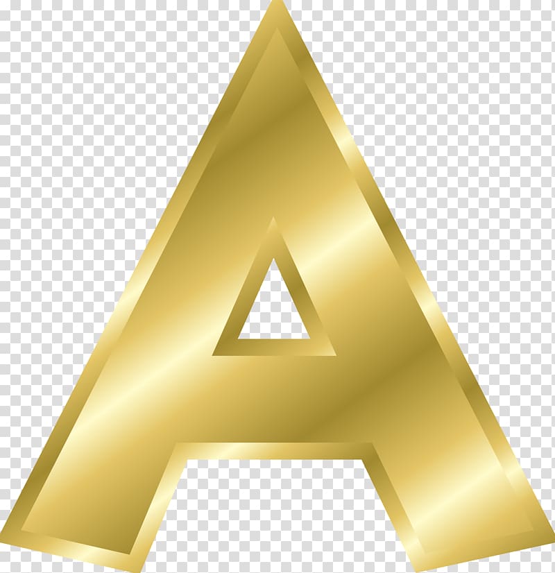 Letter case Alphabet , Gold transparent background PNG clipart