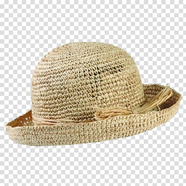 Straw hat Raffia palm Clothing, Raffia Hat transparent background PNG clipart
