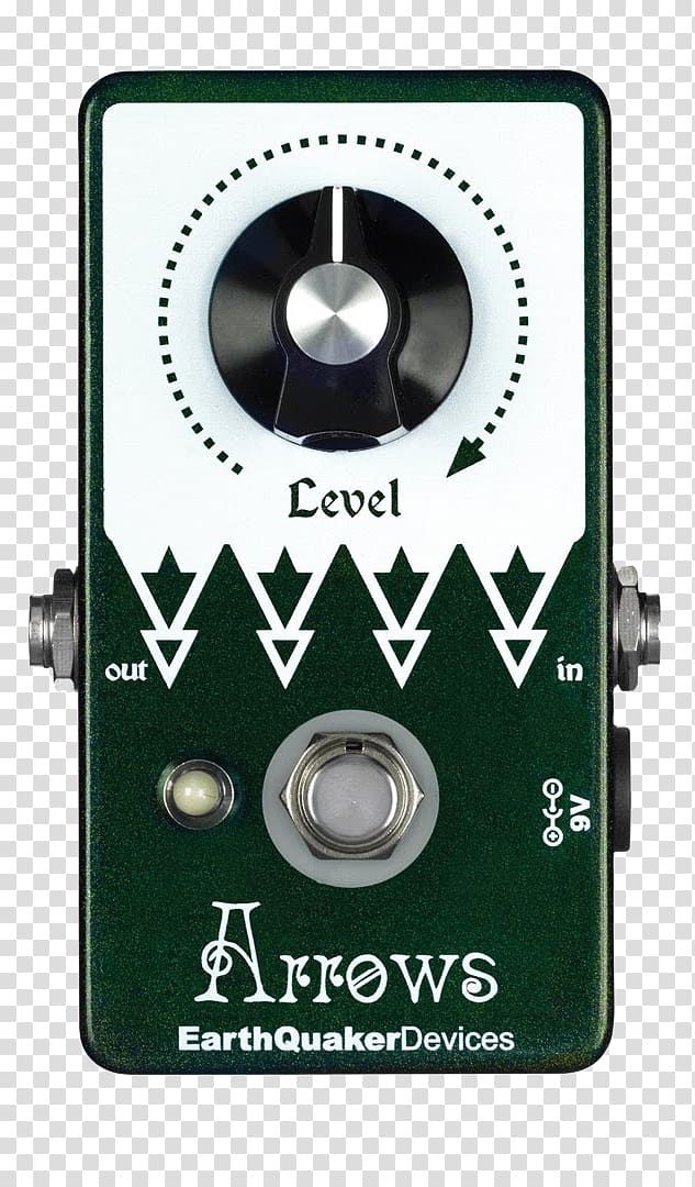 Effects Processors & Pedals EarthQuaker Devices Arrows Distortion Preamplifier, volume booster transparent background PNG clipart