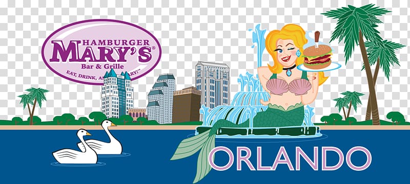 Hamburger Mary\'s Milwaukee Orlando Restaurant, yummy burger mania game apps transparent background PNG clipart