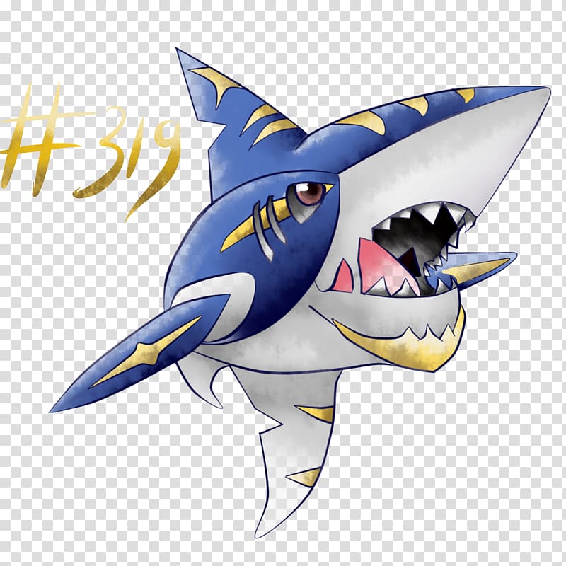 Shark Sharpedo Pokémon Drawing, shark transparent background PNG clipart