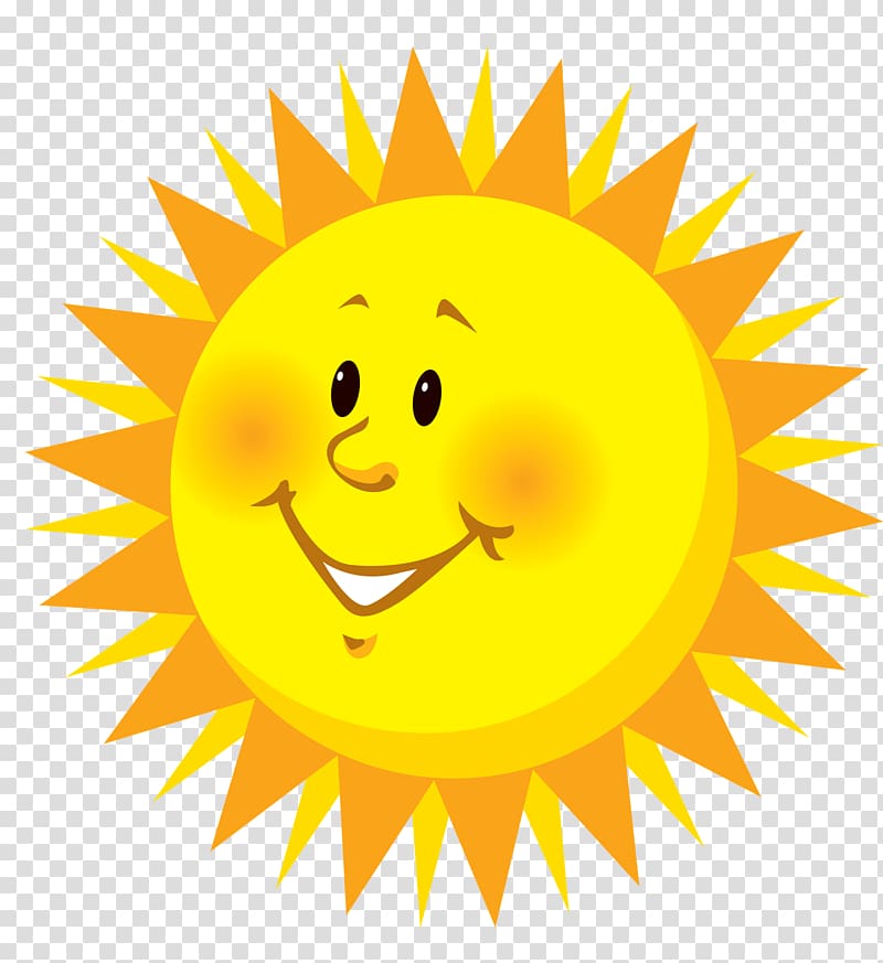 Smiley , sunshine transparent background PNG clipart