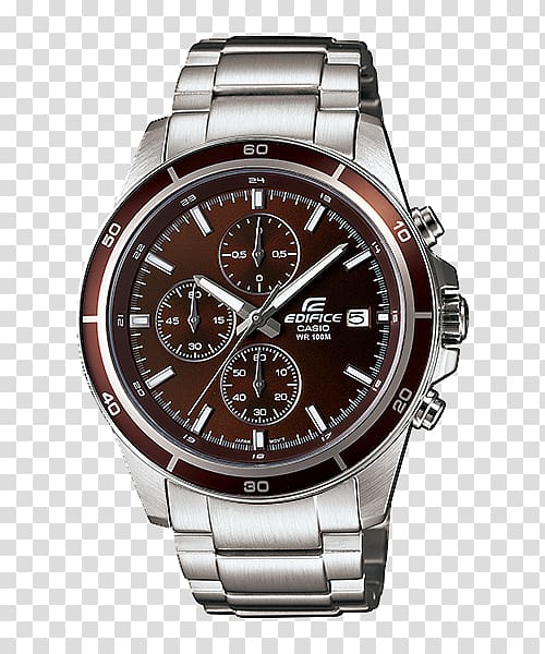 Casio Edifice Watch Chronograph, watch transparent background PNG clipart