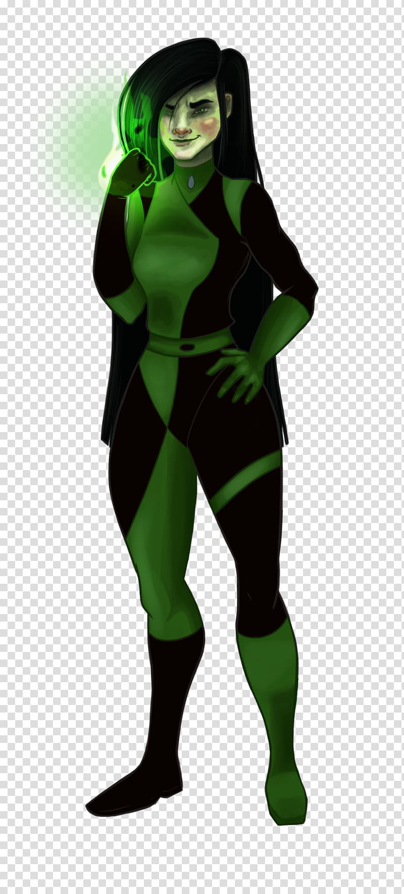 Superhero Green Spandex Costume Animated cartoon, Kim possible transparent background PNG clipart