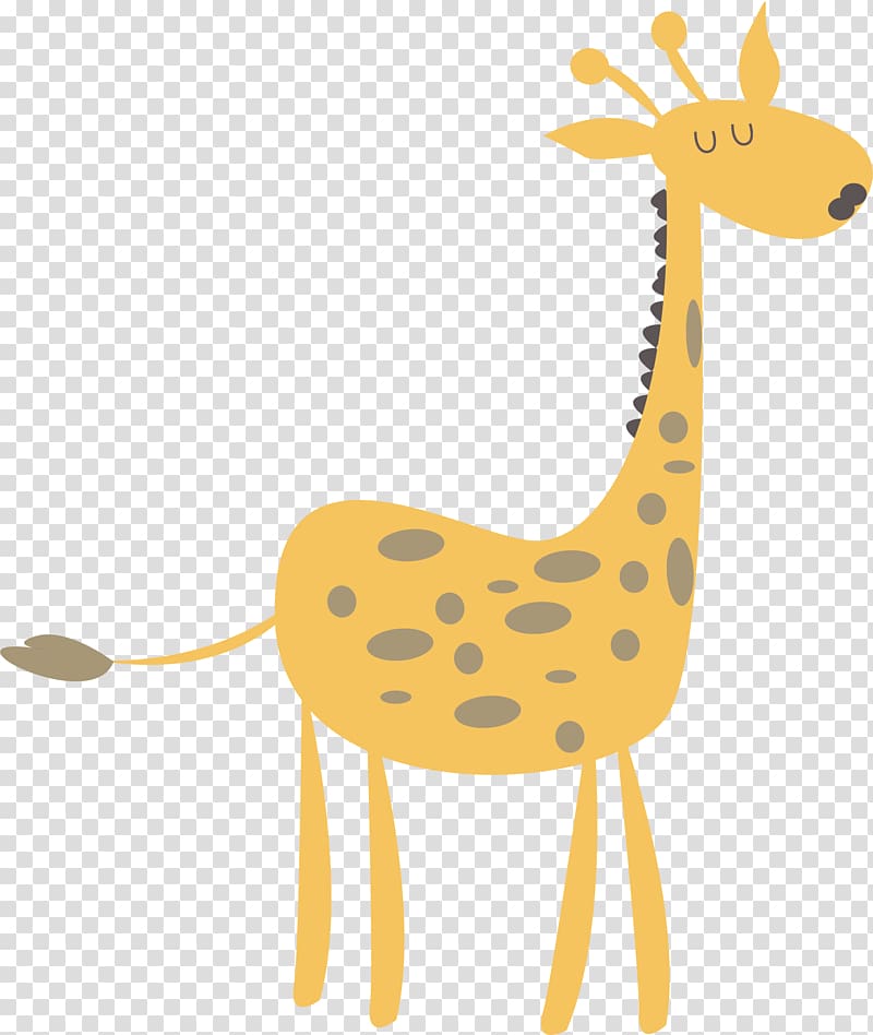 Northern giraffe Euclidean , cute giraffe transparent background PNG clipart