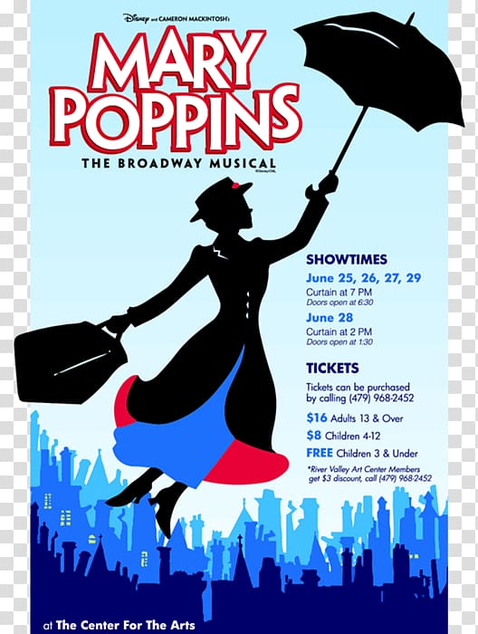 Mary Poppins Silhouette The Walt Disney Company Musical theatre Stencil, others transparent background PNG clipart
