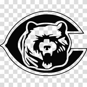 chicago bears logo black background