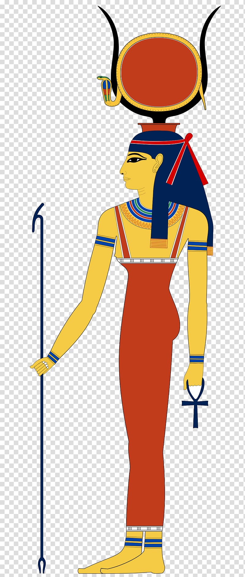 Ancient Egyptian deities Hathor Deity Horus, Egyptian Gods transparent background PNG clipart