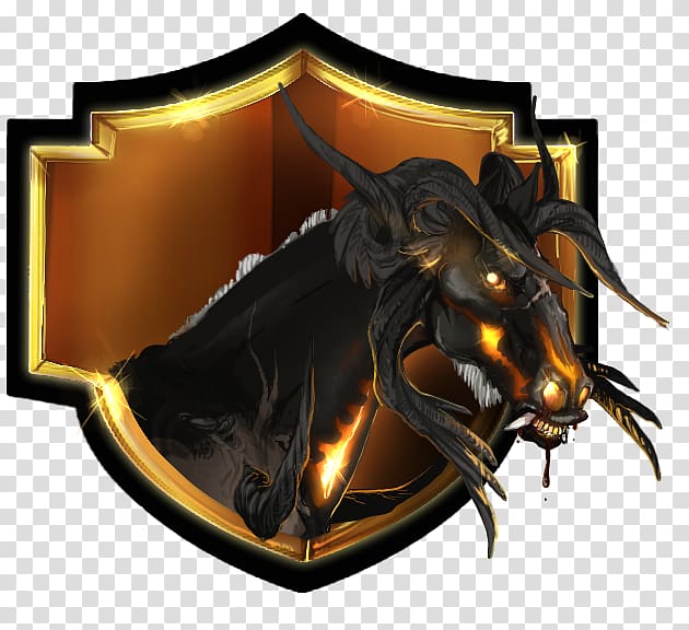Dragon, golden shields transparent background PNG clipart