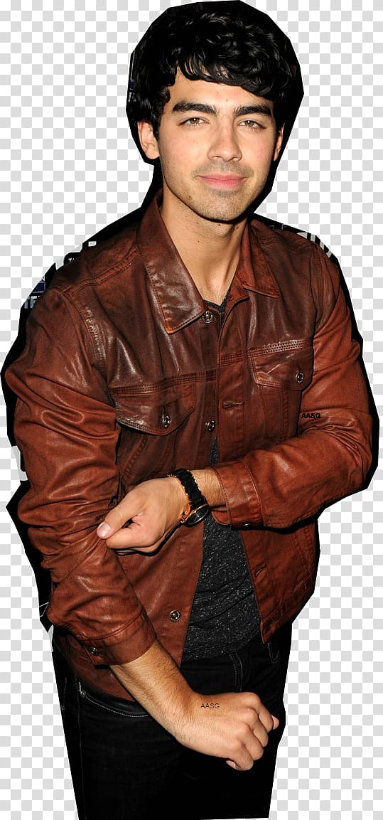 Joe Jonas Leather jacket Muscle, Danielle Deleasa transparent background PNG clipart