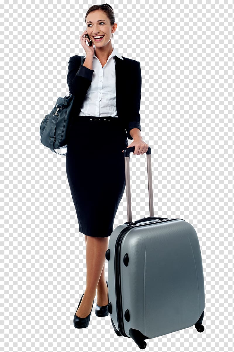 Travel Business Woman, Travel transparent background PNG clipart