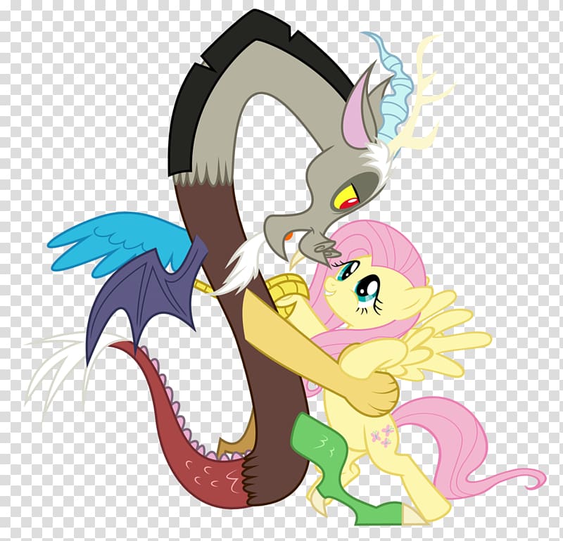 My Little Pony Discord Fluttershy Horse, My little pony transparent background PNG clipart