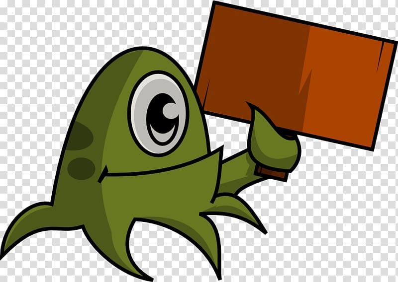 Creative Commons Monster Animation , Placard transparent background PNG clipart