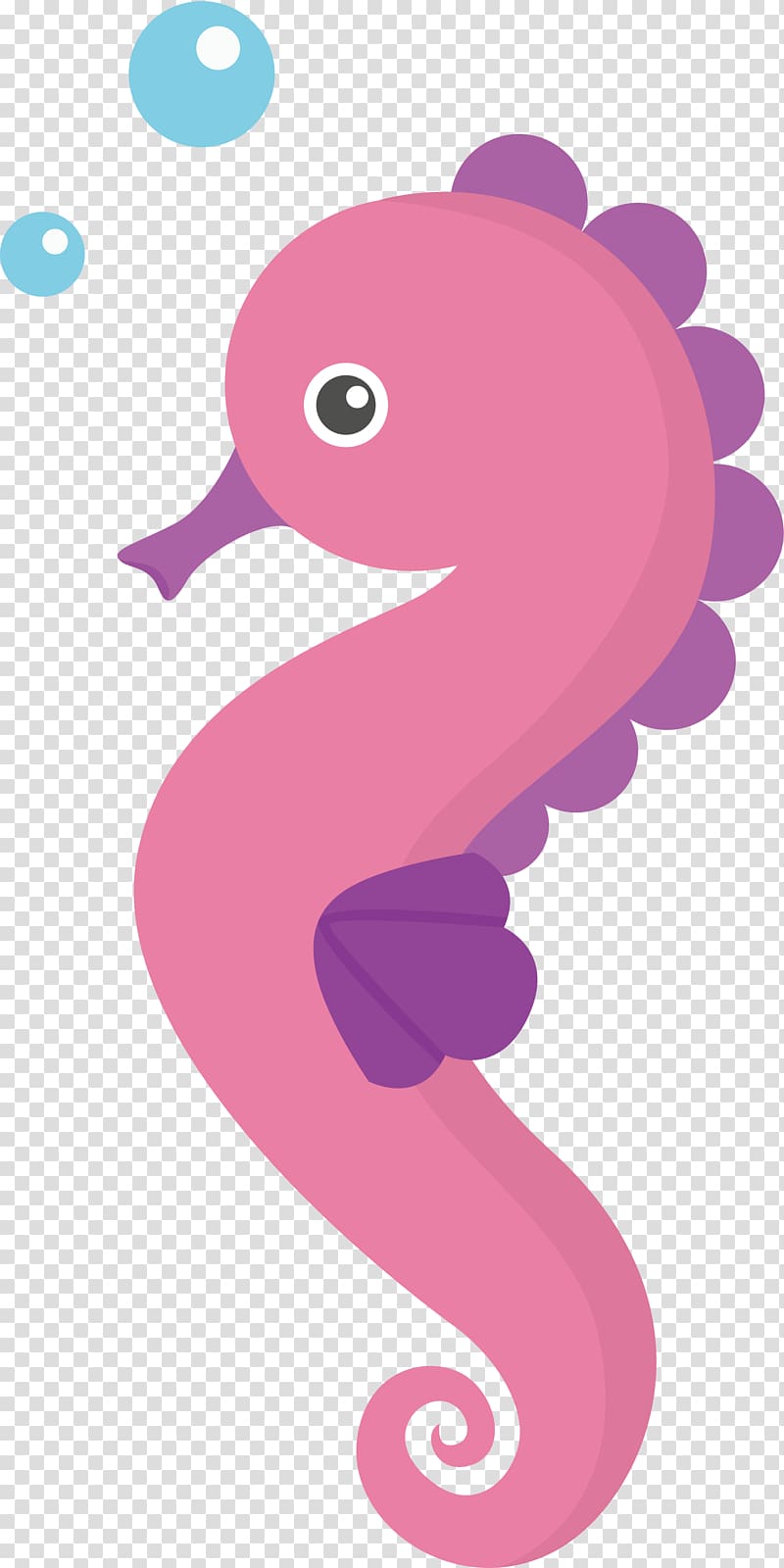Seahorse Cartoon Animation , Spit bubbles in the hippocampus transparent background PNG clipart