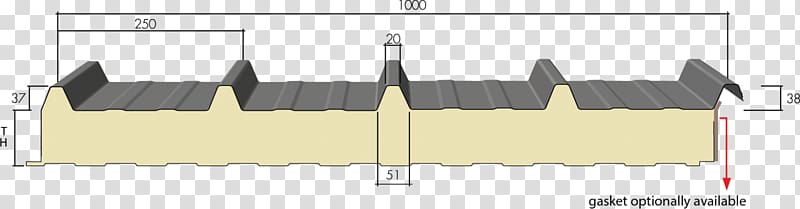 Panelling Roof Building Thermal insulation Sandwich-structured composite, sanitary material transparent background PNG clipart