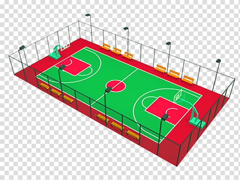 Basketball court Gratis, Red field transparent background PNG clipart