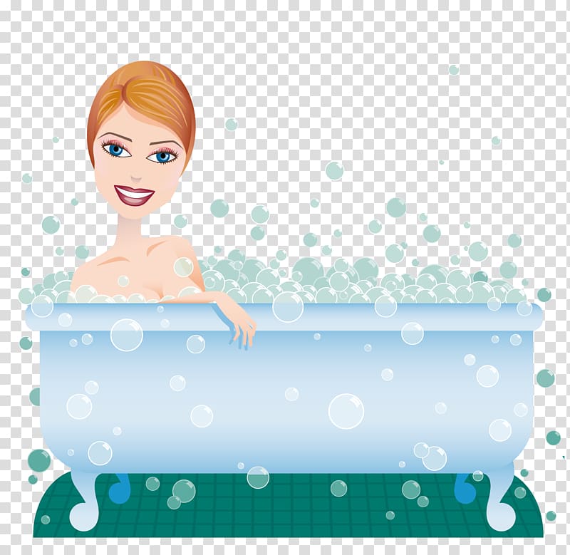 Bathing , Bath beauty transparent background PNG clipart