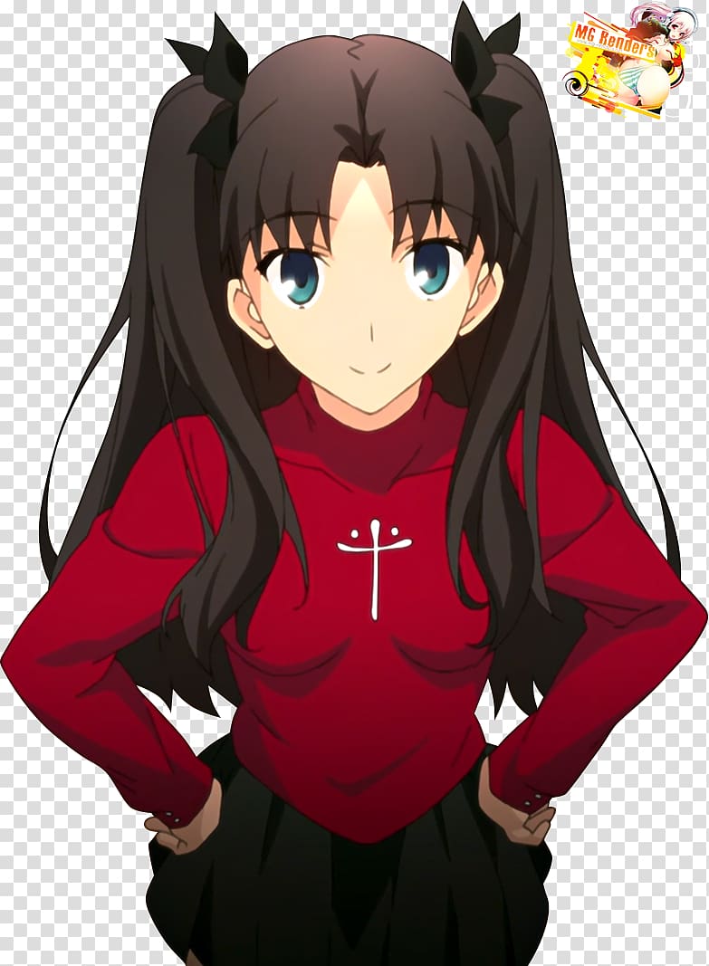 Rin Tōsaka Fate/stay night Archer Rendering, stary night transparent background PNG clipart