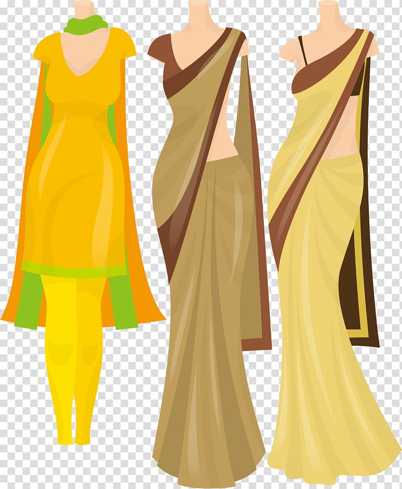 Clothing in India Dress Weddings in India , Retro Women transparent background PNG clipart