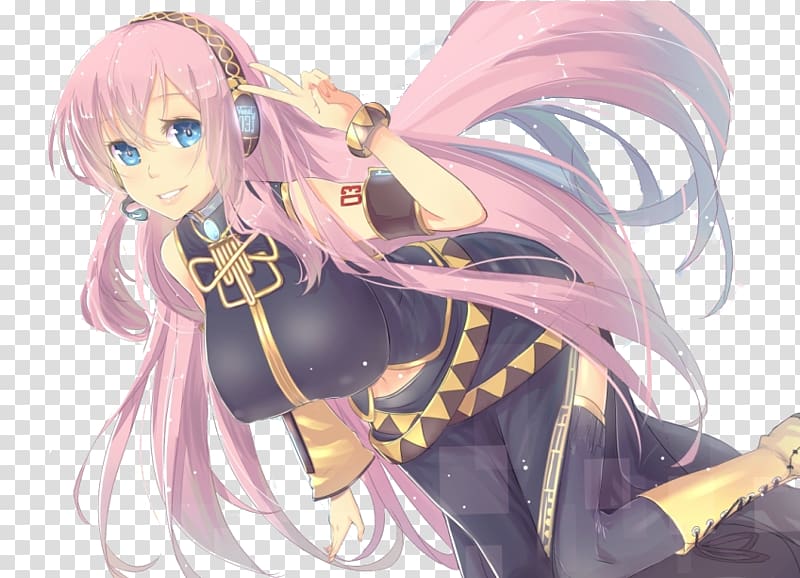 Megurine Luka Vocaloid Hatsune Miku Crypton Future Media, Megurine luka transparent background PNG clipart