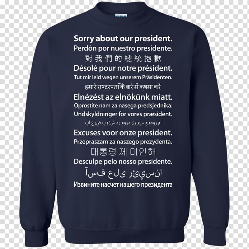 Sweater Long-sleeved T-shirt Long-sleeved T-shirt Bluza, trump protests transparent background PNG clipart