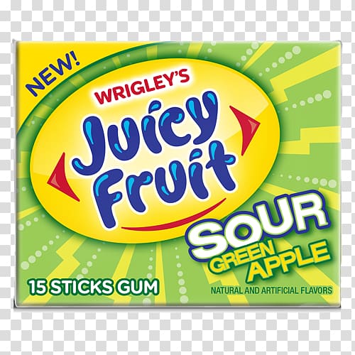 Chewing gum Juicy Fruit Extra Sugar substitute Wrigley Company, chewing gum transparent background PNG clipart