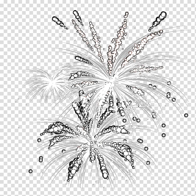 Fireworks Computer file, Silver pyrotechnic material transparent background PNG clipart