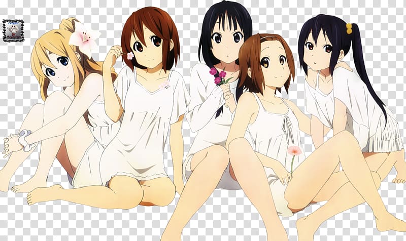 Ritsu Tainaka Mio Akiyama Azusa Nakano Yui Hirasawa Tsumugi Kotobuki, Anime transparent background PNG clipart