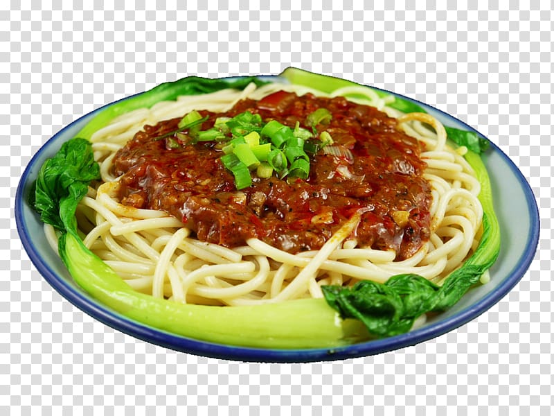 Spaghetti alla puttanesca Spaghetti aglio e olio Chinese noodles Bigoli Chow mein, Italian noodles in tomato sauce transparent background PNG clipart