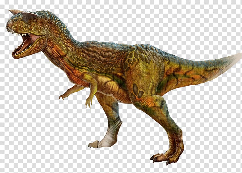 ARK: Survival Evolved Carnotaurus Allosaurus Giganotosaurus Dinosaur, t rex transparent background PNG clipart