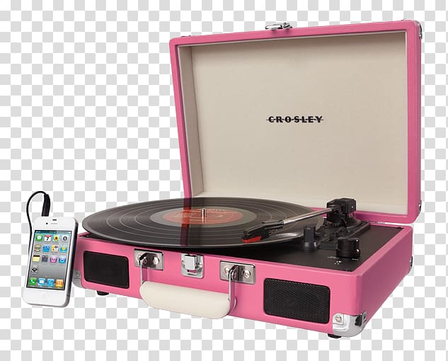 Crosley CR8005A-TU Cruiser Turntable Turquoise Vinyl Portable Record Player Crosley Cruiser CR8005A Phonograph record, crosley transparent background PNG clipart