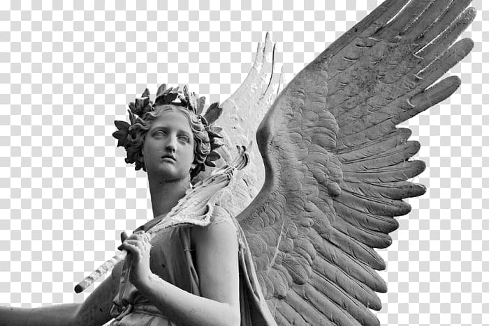 Angels Statue Sculpture Cherub, angel transparent background PNG clipart