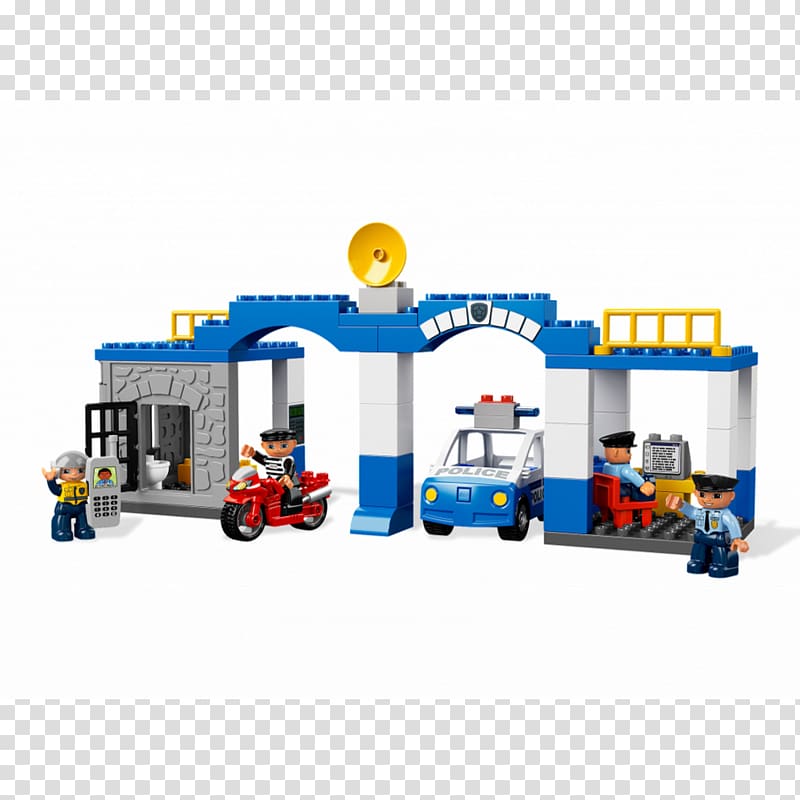Lego Duplo Police station Toy block Lego City, Police transparent background PNG clipart