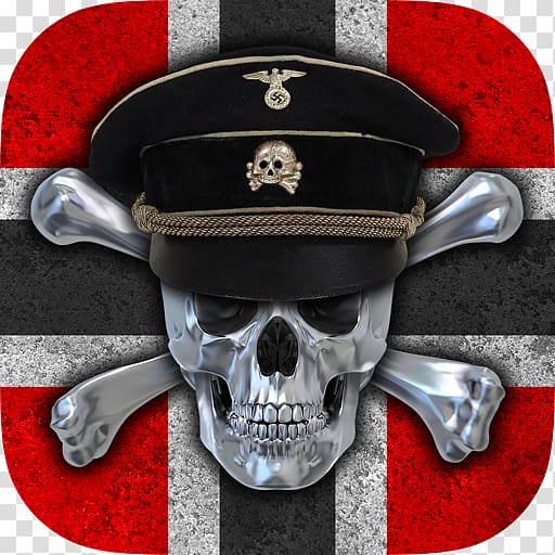 Skull and crossbones Fond blanc Waffen-SS Death, skull transparent background PNG clipart
