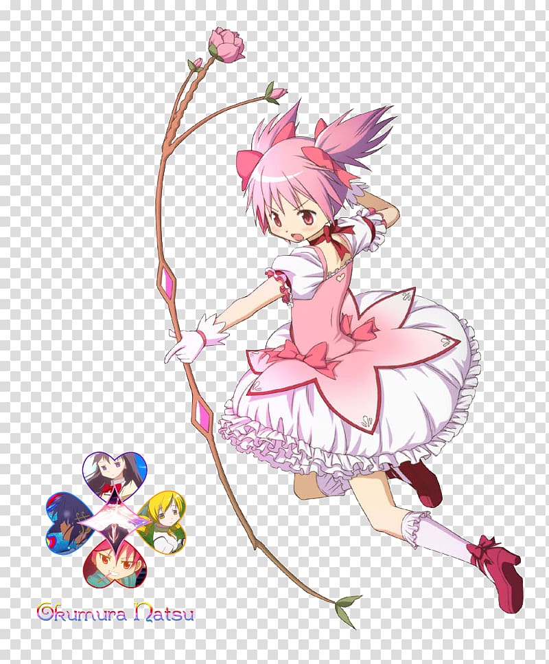 Madoka Kaname Anime Magical girl Puella Magi Madoka Magica: The Movie High-heeled shoe, Anime transparent background PNG clipart